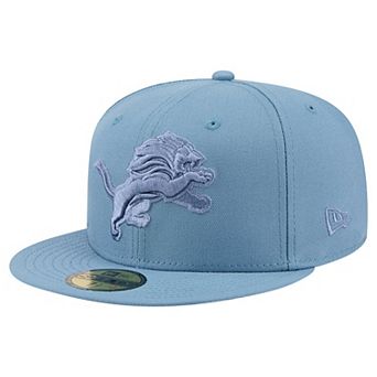 Men's New Era Blue Detroit Lions Color Pack 59FIFTY Fitted Hat