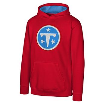 Youth Outerstuff Red Tennessee Titans Prime Pullover Hoodie