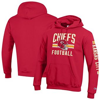 Men's Champion Red Kansas City Chiefs Powerblend Hoodie