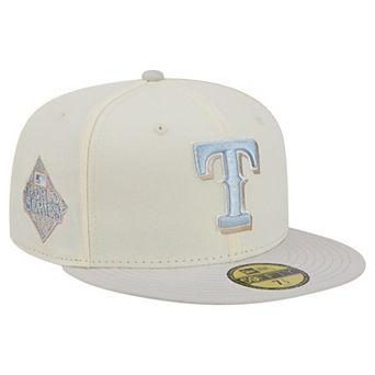 Men's New Era Natural Texas Rangers Crisp Equinox World Series 59FIFTY Fitted Hat