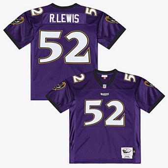 Men's Mitchell & Ness Ray Lewis Purple Baltimore Ravens 1996 Authentic Throwback Jersey