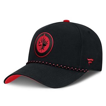 Men's Fanatics Black Winnipeg Jets Canada Military Appreciation Authentic Pro A-Frame Adjustable Hat