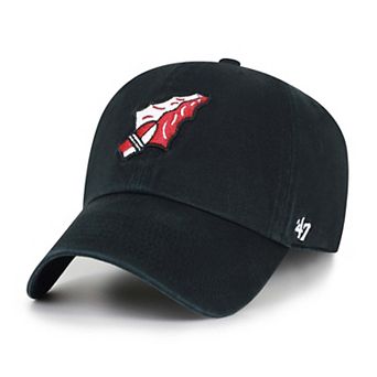 Men's '47 Black Florida State Seminoles Vault Clean Up Adjustable Hat