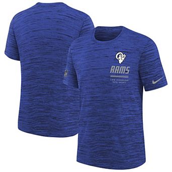 Youth Nike Royal Los Angeles Rams Sideline Velocity Dri-FIT T-Shirt