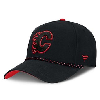 Men's Fanatics Black Calgary Flames Canada Military Appreciation Authentic Pro A-Frame Adjustable Hat