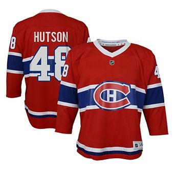Youth Outerstuff Lane Hutson Red Montreal Canadiens Home Replica Jersey