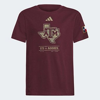 Youth adidas Maroon Texas A&M Aggies Honor & Support T-Shirt