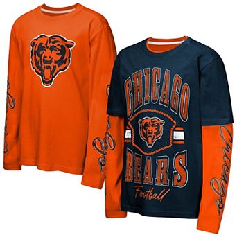 Preschool Outerstuff Navy/Orange Chicago Bears Motion Combo Set