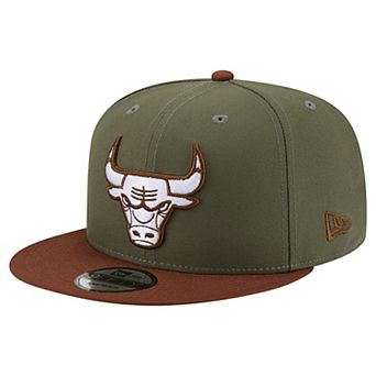 Men's New Era Green/Brown Chicago Bulls Color Pack 9FIFTY Snapback Hat