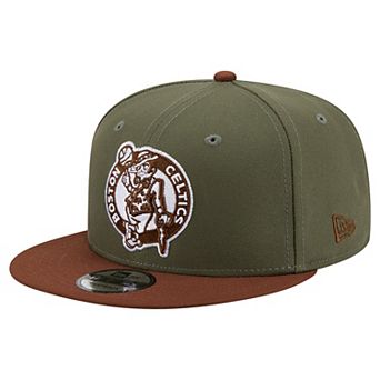 Men's New Era Green/Brown Boston Celtics Color Pack 9FIFTY Snapback Hat