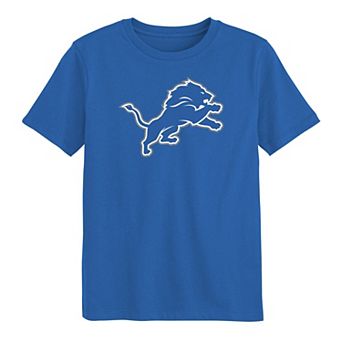 Preschool Outerstuff Blue Detroit Lions Primary Logo T-Shirt