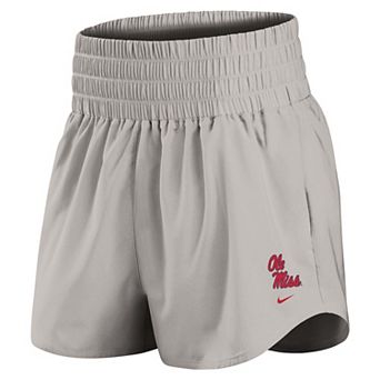 Women's Nike Gray Ole Miss Rebels Ultra Dri-FIT High-Rise Shorts