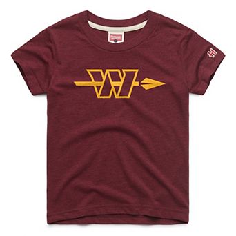 Toddler Homage Burgundy Washington Commanders Alternate Logo Tri-Blend T-Shirt