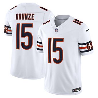 Men's Nike Rome Odunze White Chicago Bears Vapor F.U.S.E. Stitched Limited Jersey