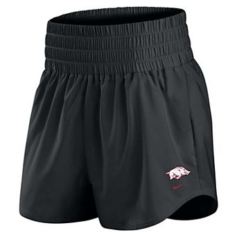Women's Nike Black Arkansas Razorbacks Ultra Dri-FIT High-Rise Shorts