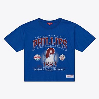 Women's Mitchell & Ness Royal Philadelphia Phillies Street Graphics T-Shirt