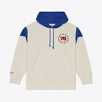 Men's Mitchell & Ness Cream Philadelphia 76ers French Terry Hoodie
