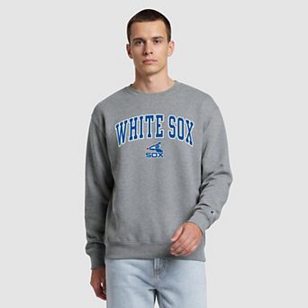 Men's Champion Heather Gray/Royal Chicago White Sox Volume Sweatshirt