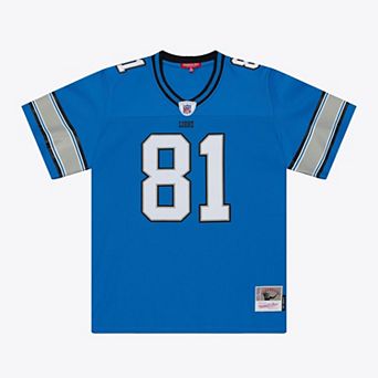 Women's Mitchell & Ness Calvin Johnson Blue Detroit Lions 2007 Legacy Replica Jersey