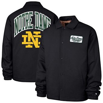 Men's '47 Navy Notre Dame Fighting Irish Retread Full-Snap Coaches Jacket