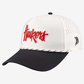 Men's Branded Bills White/Black Nebraska Huskers Classic Adjustable Rope Hat