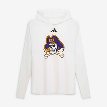 Men's adidas White ECU Pirates Hoodie