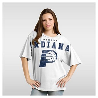 Women's Fanatics White Indiana Pacers Spirit Relaxed Jersey T-Shirt