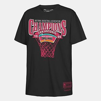 Youth Mitchell & Ness Black San Antonio Spurs 1999 NBA Champions T-Shirt