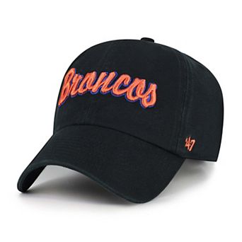 Men's '47 Black Boise State Broncos Vault Clean Up Adjustable Hat