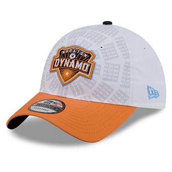 Youth New Era White/Orange Houston Dynamo FC 2026 Third Jersey Hook 9TWENTY Adjustable Hat