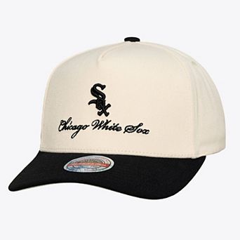 Men's Mitchell & Ness Cream/Black Chicago White Sox Flawless Stretch Snapback Hat