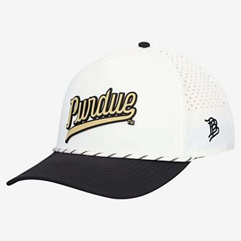 Men's Branded Bills White/Black Purdue Boilermakers Classic Adjustable Rope Hat