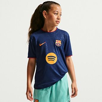Youth Nike Royal Barcelona 2026/27 Dri-FIT Pre-Match Top