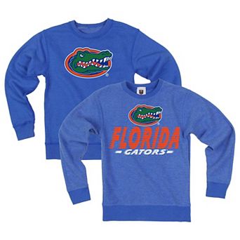 Youth Wes & Willy Royal Florida Gators Reversible Sweatshirt
