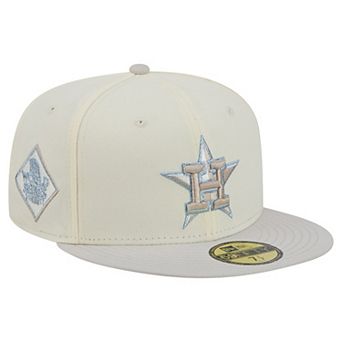 Men's New Era Natural Houston Astros Crisp Equinox World Series 59FIFTY Fitted Hat