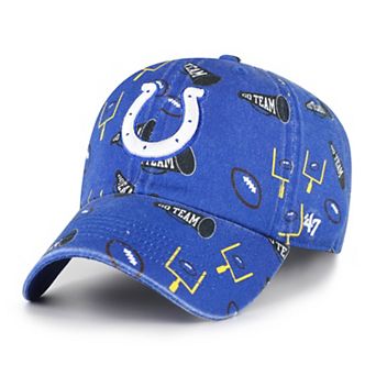 Youth '47 Royal Indianapolis Colts Stomping Ground Clean Up Adjustable Hat