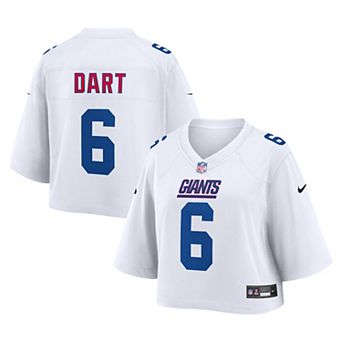Women's Nike Jaxson Dart White New York Giants Cropped Fashion Game Jersey