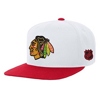 Youth Mitchell & Ness White/Red Chicago Blackhawks Legendary Snapback Hat
