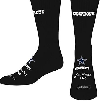 Unisex For Bare Feet Black Dallas Cowboys Established Crew Socks
