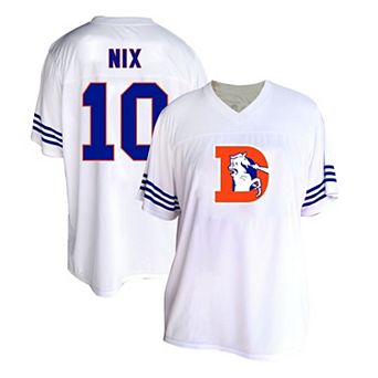 Women's Fanatics Bo Nix White Denver Broncos Plus Size Fashion Jersey
