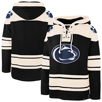 Men's '47 Black Penn State Nittany Lions Superior Lacer Hoodie