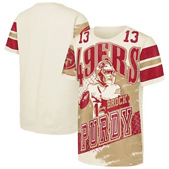 Youth Outerstuff Brock Purdy Natural San Francisco 49ers Classic Poster T-Shirt