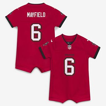 Newborn Nike Baker Mayfield Red Tampa Bay Buccaneers Romper Game Jersey