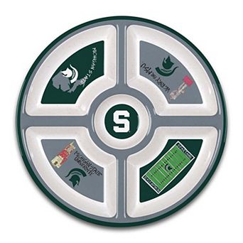 Michigan State Spartans Five-Section Melamine Platter