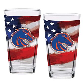 Boise State Broncos Two-Pack 16oz. Americana Pint Glass Set