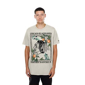 Men's New Era Sand Chicago Blackhawks Floral T-Shirt