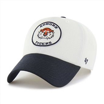 Unisex '47 White/Navy Auburn Tigers Pique Patch Clean Up Adjustable Hat