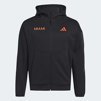 Men's adidas Black Miami Hurricanes Z.N.E Full-Zip Hoodie