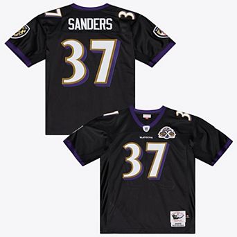 Men's Mitchell & Ness Deion Sanders Black Baltimore Ravens 2005 Authentic Throwback Jersey