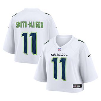 Women's Nike Jaxon Smith-Njigba White Seattle Seahawks Cropped Fashion Game Jersey